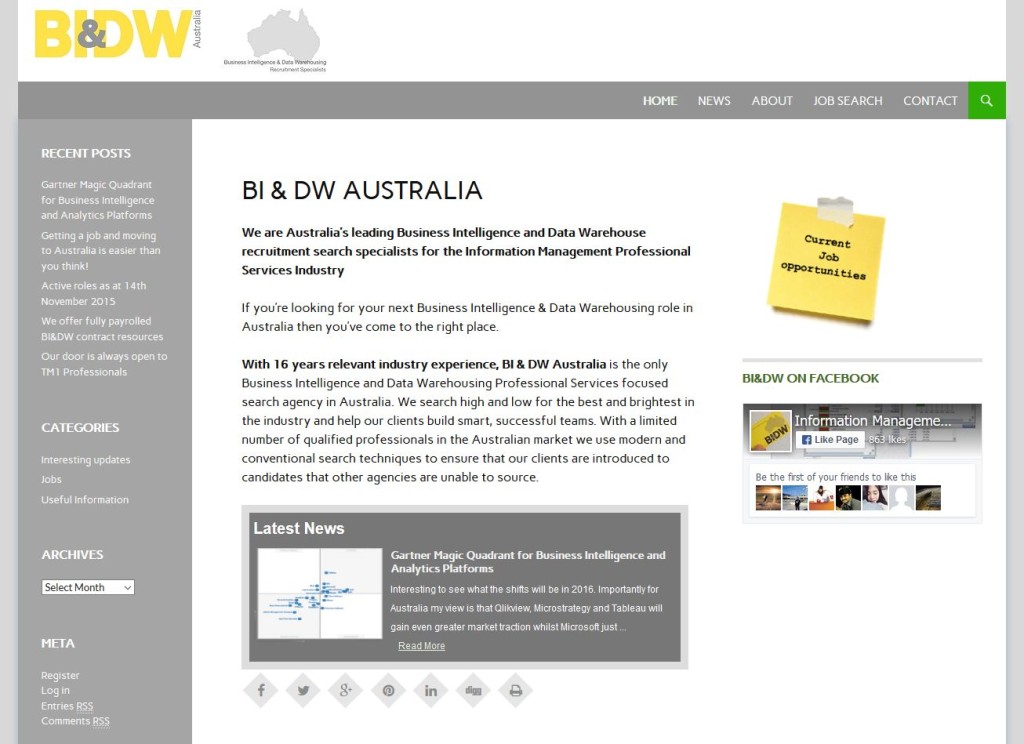 BI & DW Australia
